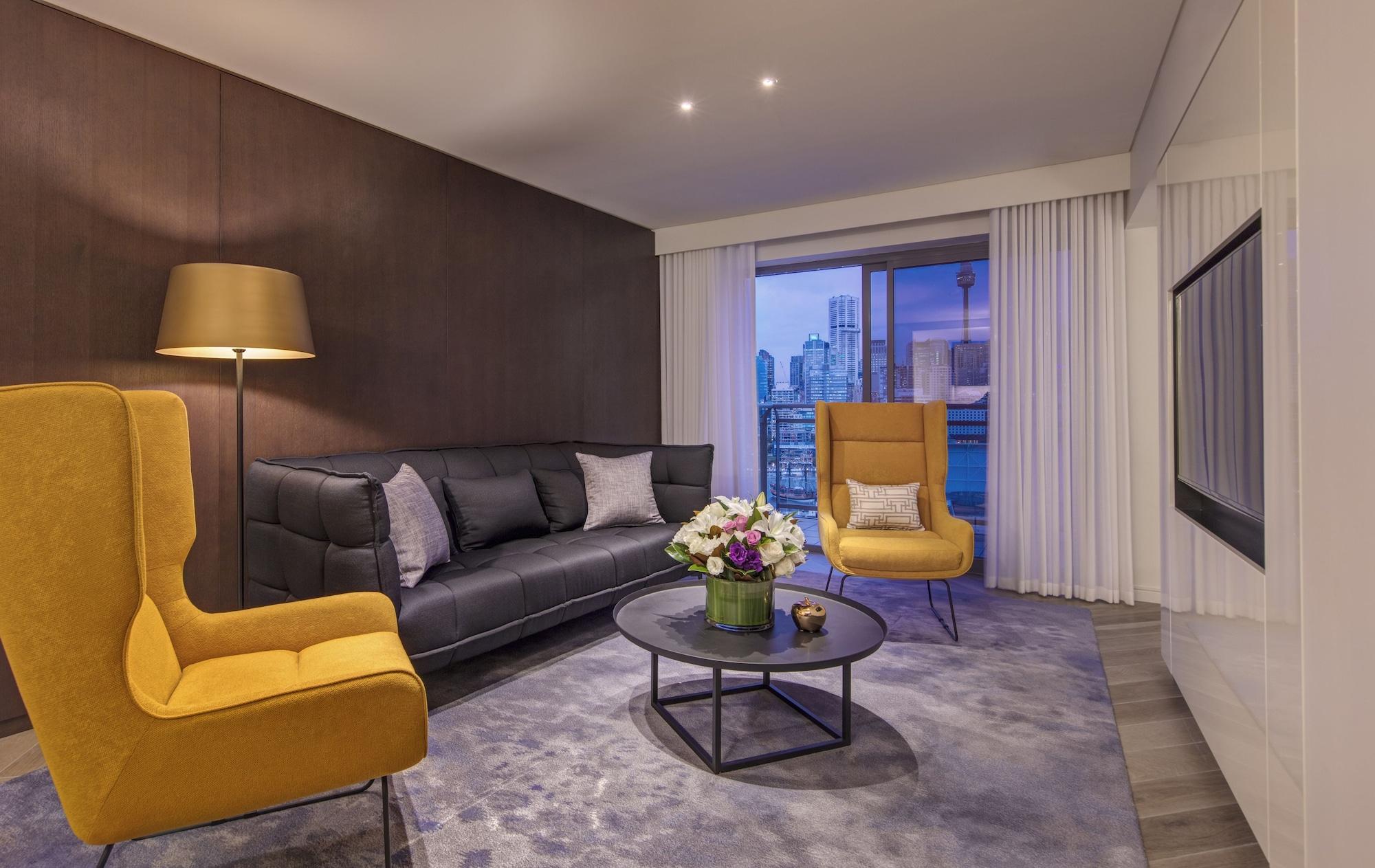 The Star Grand Hotel And Residences Sydney Exteriör bild Living room