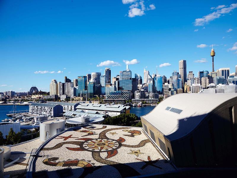 The Star Grand Hotel And Residences Sydney Exteriör bild View of the Sydney CBD from the rooftop of the Australian Museum